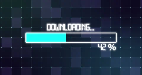 Network connections and Downloading Loop Animation Stock Footage 191395119