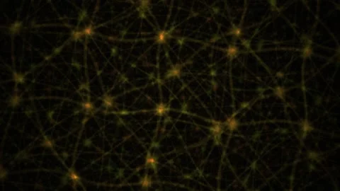 Network connections and nodes in a digital space. Stock Footage 335965900
