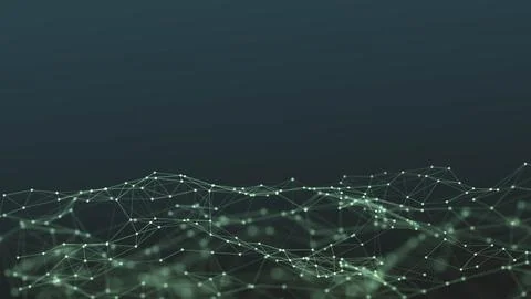 Network connections background with connecting lines and dots Stock Illustration