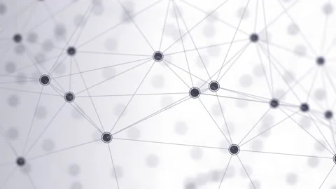Network connections background with plexus Vidéo 171907015