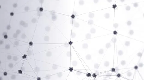 Network connections background with plexus Illustrazione stock