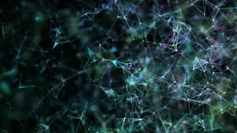 Network connections. Black background. Loopable. Stock Footage 104929785