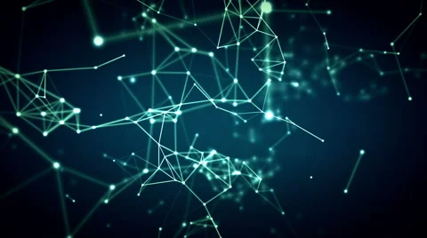 Network Connections Blue Dolly Video stock 50274777