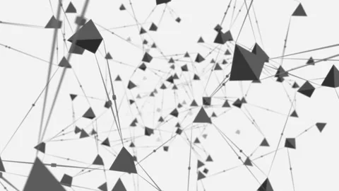 Network connections. Business technology background. Seamless loop Stock Footage 166378521
