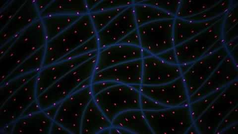 Network connections in cyberspace technology. Stock Footage 340039633