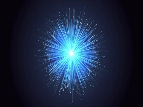 Network connections explosion blue cloud abstract background animation - new Stock Footage 83710629