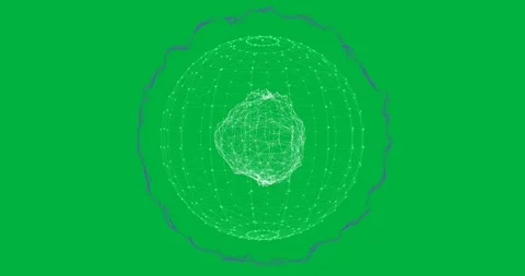 Network of connections forming a globe against black background Stock Footage 325645341