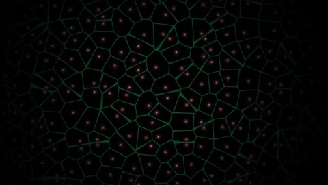 Network connections with glowing nodes. Stock Footage 335538695