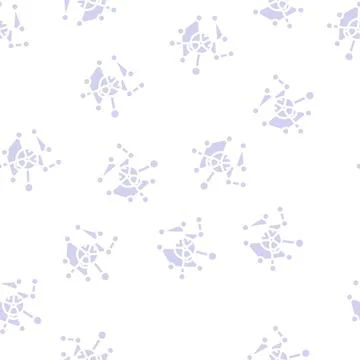 Network connections glyph vector seamless pattern Stock Illustration