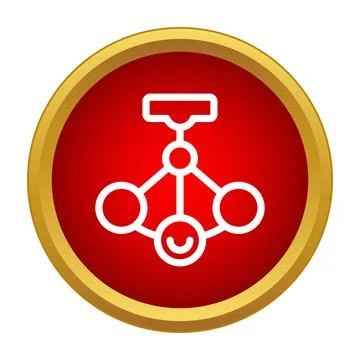 Network connections icon showing linked nodes concept イラスト素材