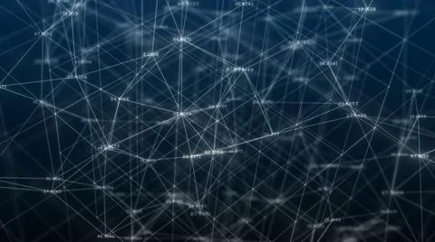 Network connections of Information technology big data cloud computing  Stock Illustration