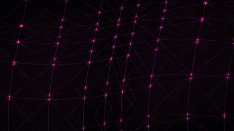 Network connections with pink nodes. Stock Footage 334678450