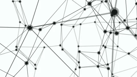 Network connections. Seamless loop Stock Footage 230063909