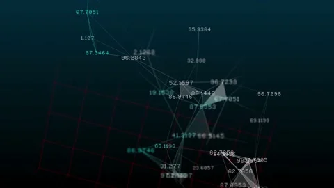 Network connections technology digital data moving dots and lines Stock Footage 151938591