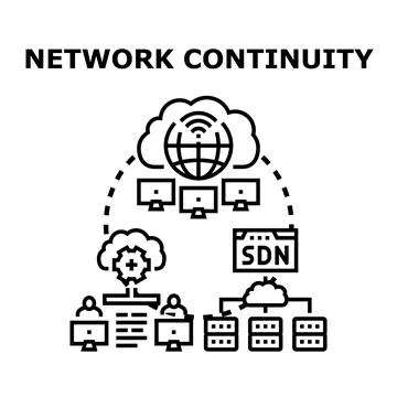 Network continuity maintaining system data connection reliability 스톡 일러스트