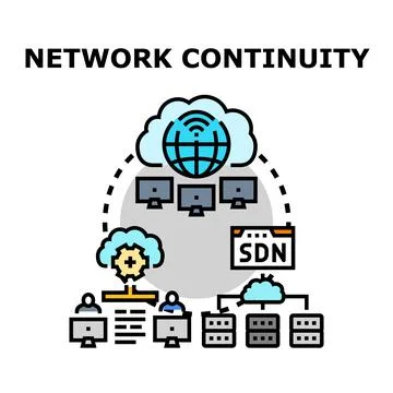 Network continuity maintaining system data connection reliability 스톡 일러스트
