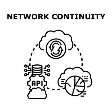 Network continuity providing cloud information technology support 스톡 일러스트