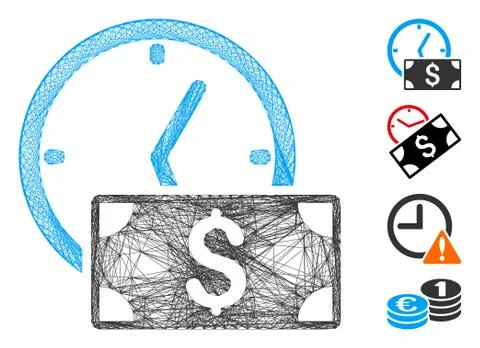 Network Credit Vector Mesh 스톡 일러스트