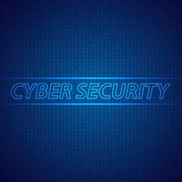 Network cybersecurity on a digital background. Stock Illustration