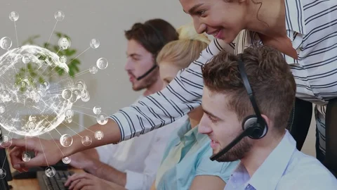 Network of data and connections Stock Footage 120531117