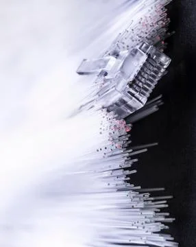 Network data cable Stock Photos