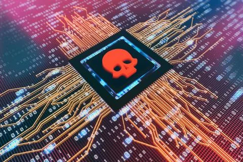 Network data circuit board and skeleton, intelligent core electronics Illustrazione stock