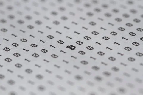 Network data code, bitcoin, big data transmission and storage 库存照片