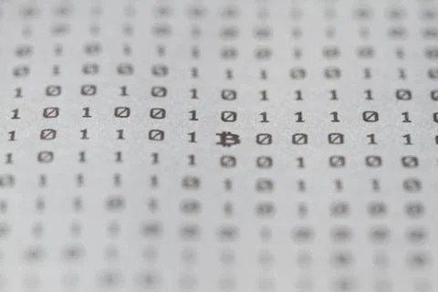 Network data code, bitcoin, big data transmission and storage 스톡 사진