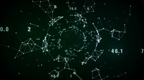 Network Data Green Stock Footage 52187169