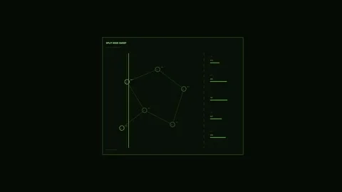 Network Data HUD Dashboard Seamless Loop Stock Footage 342090077