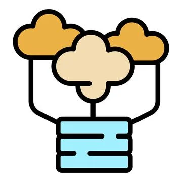 Network data icon vector flat 스톡 일러스트