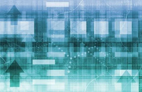 Network data Stock Illustration