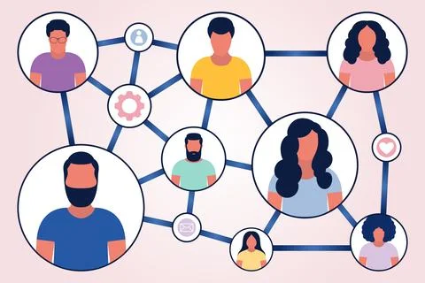 Network data Stock Illustration