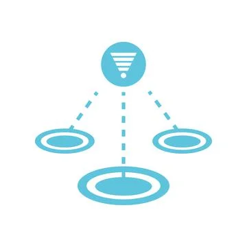 Network data internet Stock Illustration