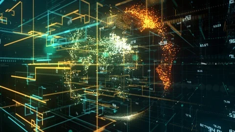 Network data security cloud computing Internet of things IOT technology Stock Footage 106364939