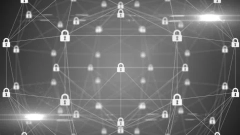 Network data security in cloud computing Internet of things IOT conceptual 스톡 일러스트