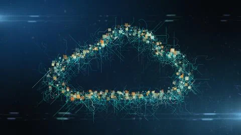 Network data security cloud computing Internet of things IOT technology  스톡 일러스트