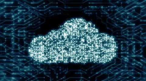 Network data security cloud computing Internet of things IOT technology  Stock Illustration