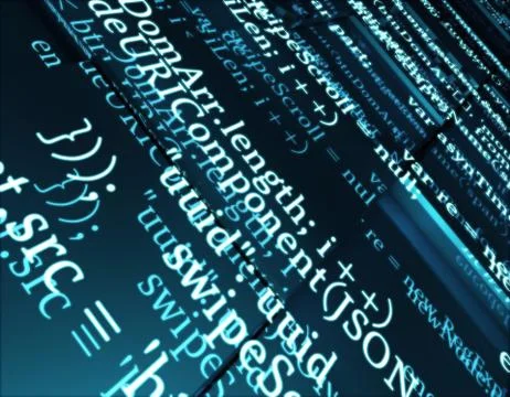 Network data transmission and electronic technology Illustrazione stock