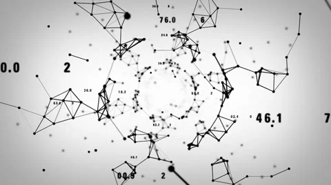 Network Data White Stock Footage 52187298