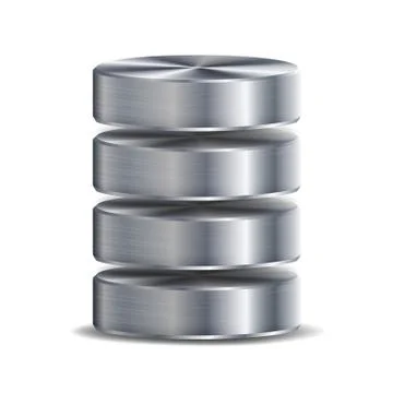 Network Database Disc Icon Vector. Highly Detailed Illustration Of Computer Hard Stock Illustration