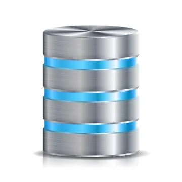 Network Database Disc Icon Vector. Highly Detailed Illustration Of Computer Hard Stock Illustration