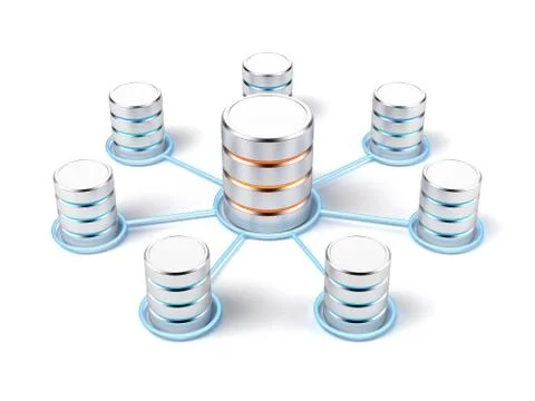 Network database Stock Illustration
