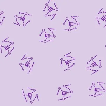 Network decentralized application glyph vector seamless pattern 스톡 일러스트