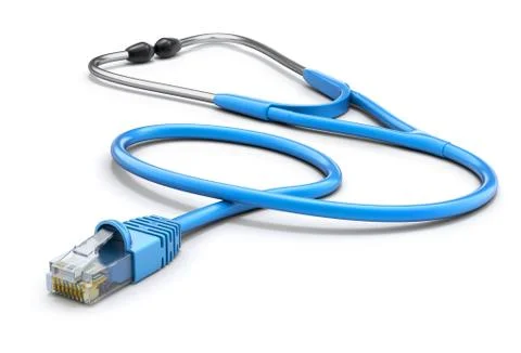 Network diagnostic tool concept 库存插图