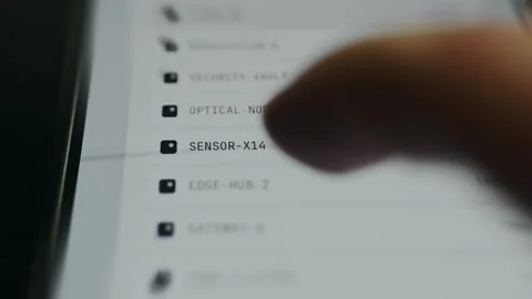 Network diagnostics for a connected system showing active nodes Stock Footage 335483351