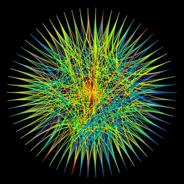 Network diagram; artwork Stock Illustration