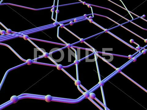 Network diagram Stock Illustration