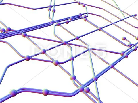 Network diagram Stock Illustration