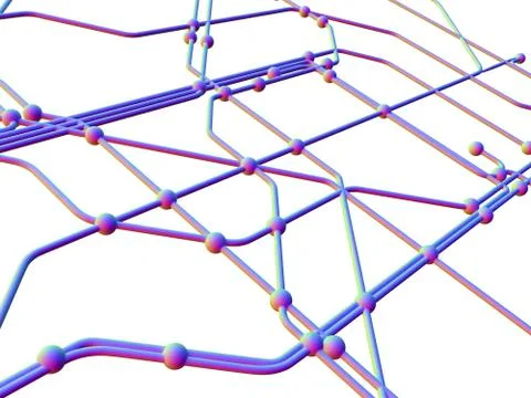 Network diagram Stock Illustration